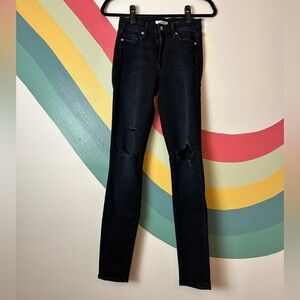 Good American Good Legs Skinny Jeans High Waisted Dark Wash Size 0/25